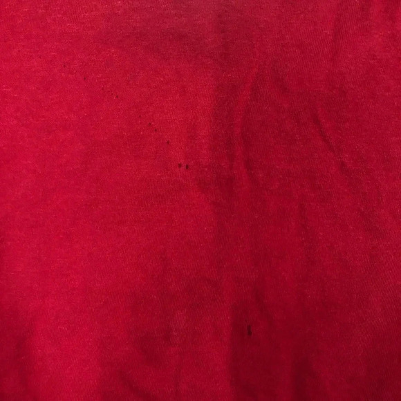 Kansas City Chiefs Distressed Heart Tshirt Football Unisex Size Large Red/Yellow - Picture 4 of 5